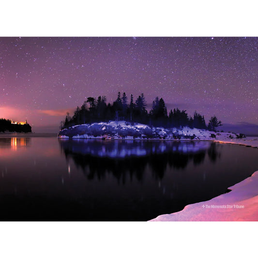 "Frigid Reflections" Split Rock Lighthouse & Ellingson Island Jigsaw Puzzle