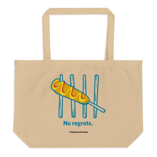 No Regrets Large Tote Bag