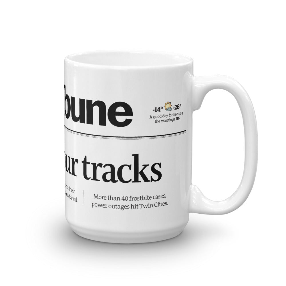 Frozen In Our Tracks Mug